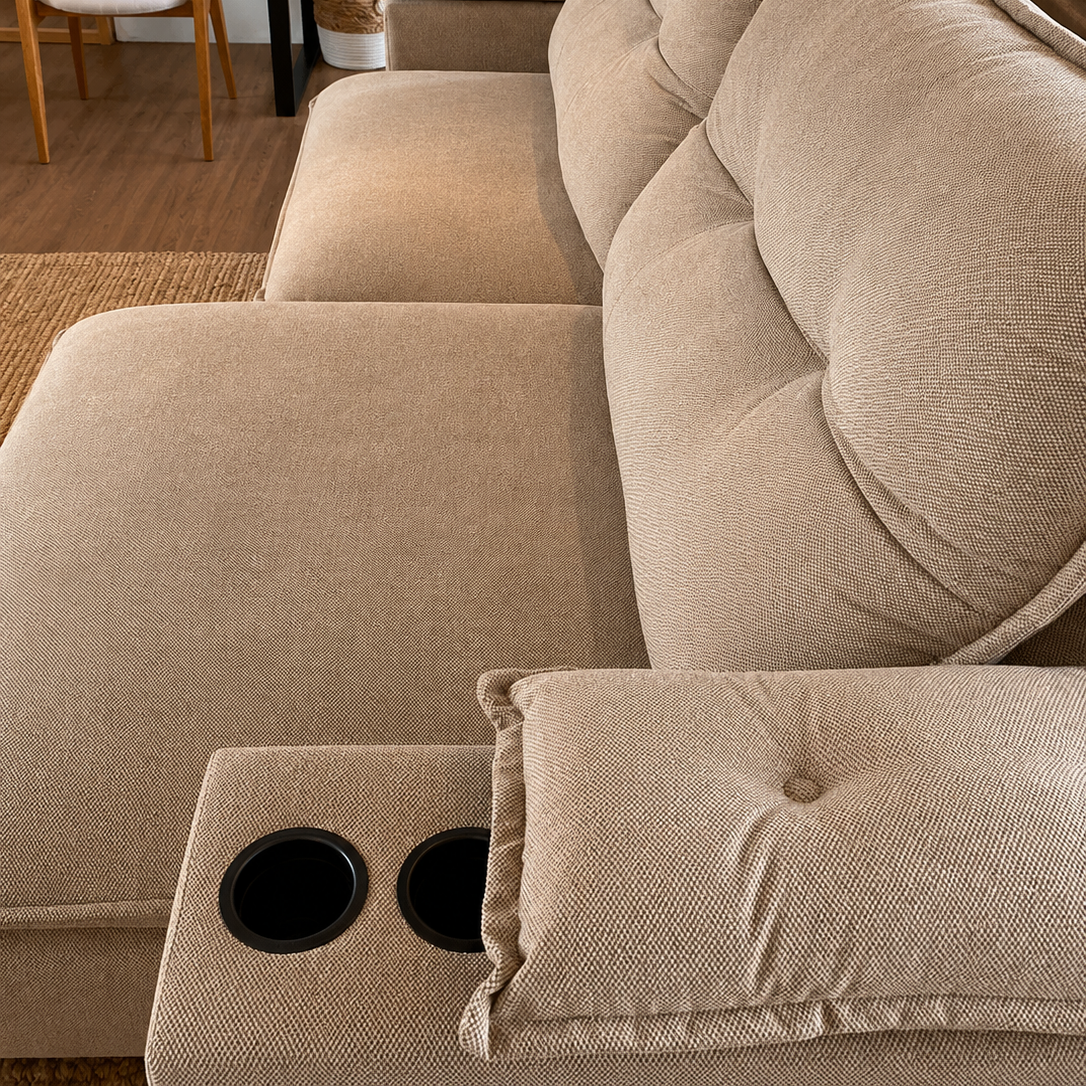 Sofa Zandon 260CM - Retractil/Reclinable