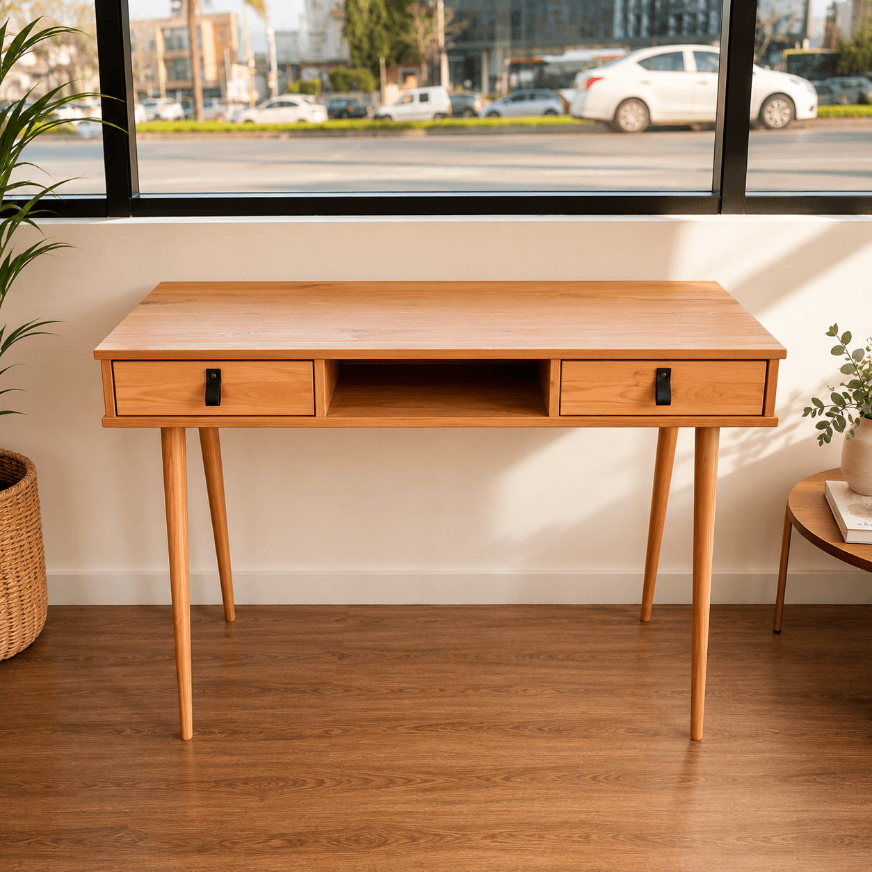 Escritorio 110cm Retro Milan - Madera Maciza