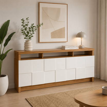 Aparador Barcelona 176cm con 2 Puertas y 2 Cajones 100% MDF