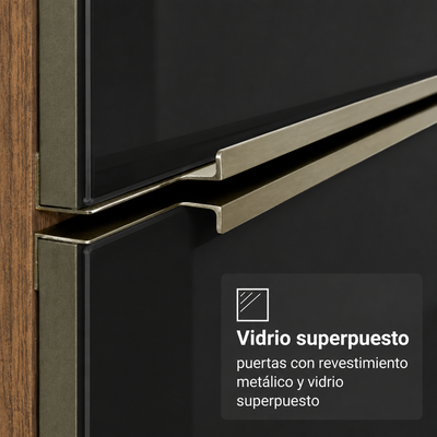 Cocina Completa Modulada Lux 200cm Rustic/Gris - Balton Hogar