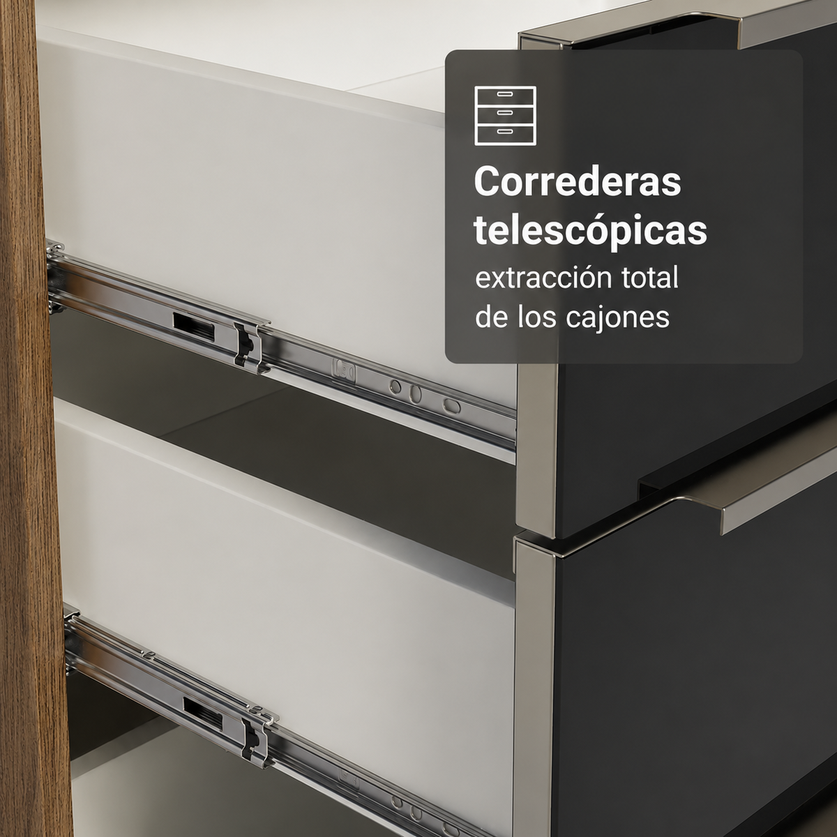 Cocina Completa Modulada Lux 200cm Rustic/Gris - Balton Hogar