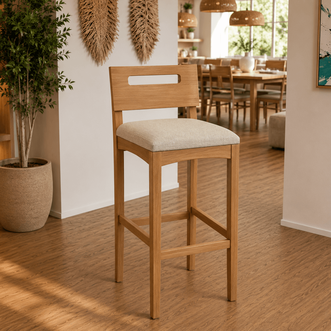 Banqueta Mia - Madera Maciza