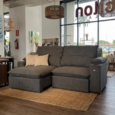 Sofa Zandon 260CM - Retractil/Reclinable