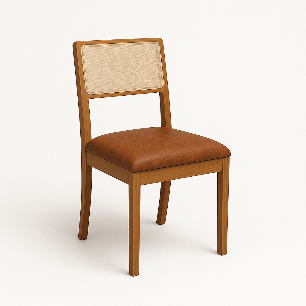 Silla Lola - Madera Maciza Ratan Natural