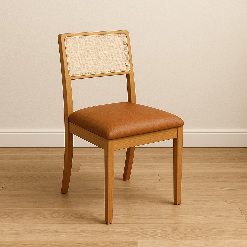 Silla Lola - Madera Maciza Ratan Natural