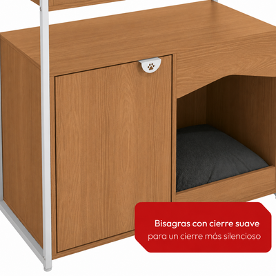 Mueble organizador para mascotas con estantes - Linea industrial