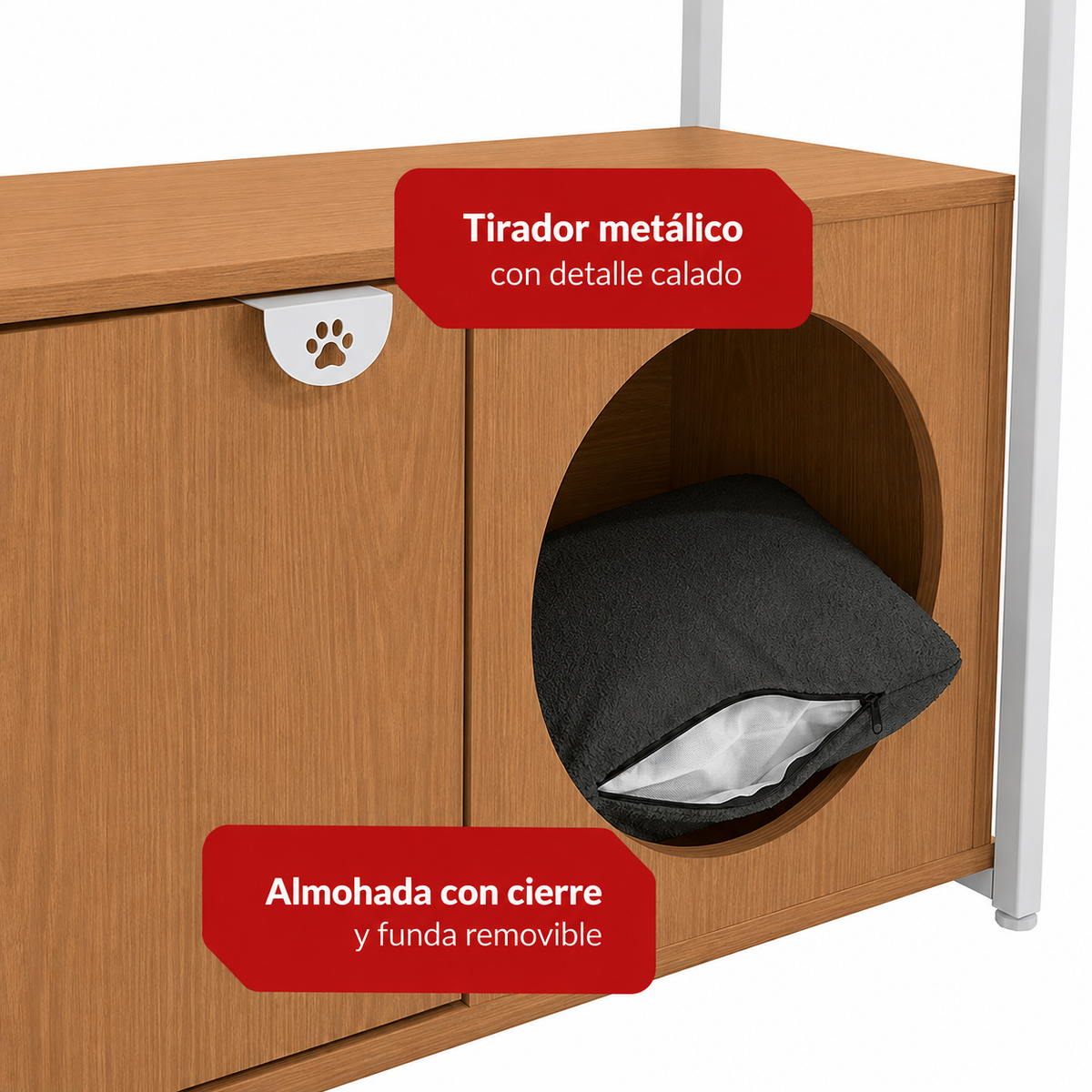 Estanteria para mascotas con 5 estantes - Linea Industrial