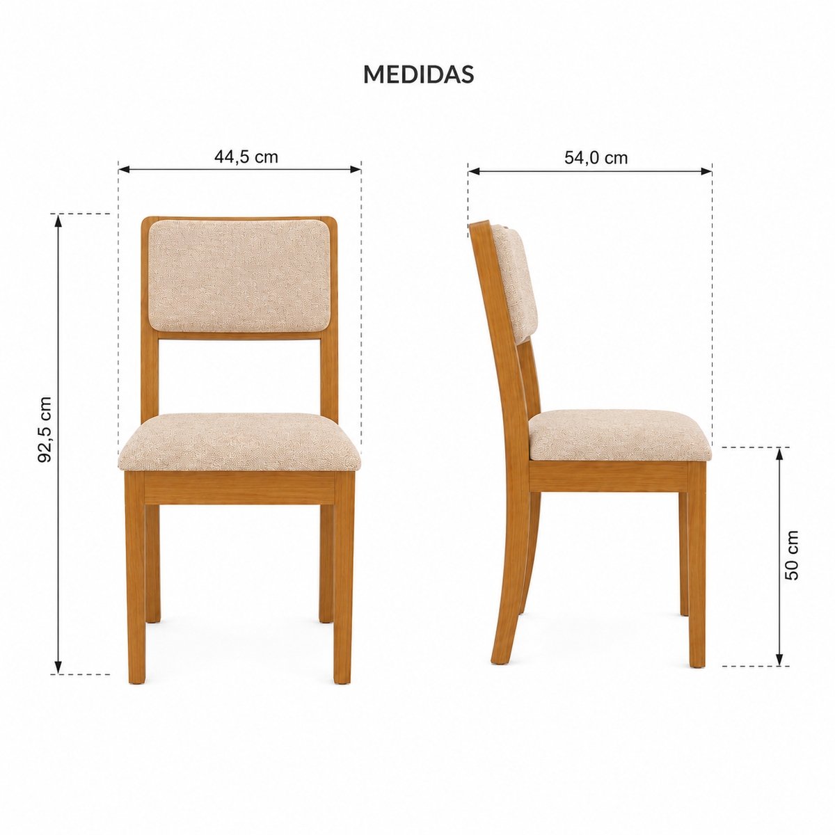 Sillas Isa - Madera Maciza