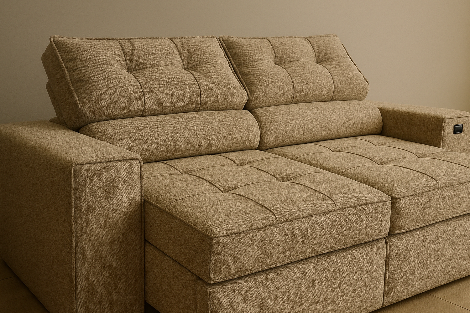 SOFA RETRACTIL/RECLINABLE 6 POSICIONES LANUS 206CM