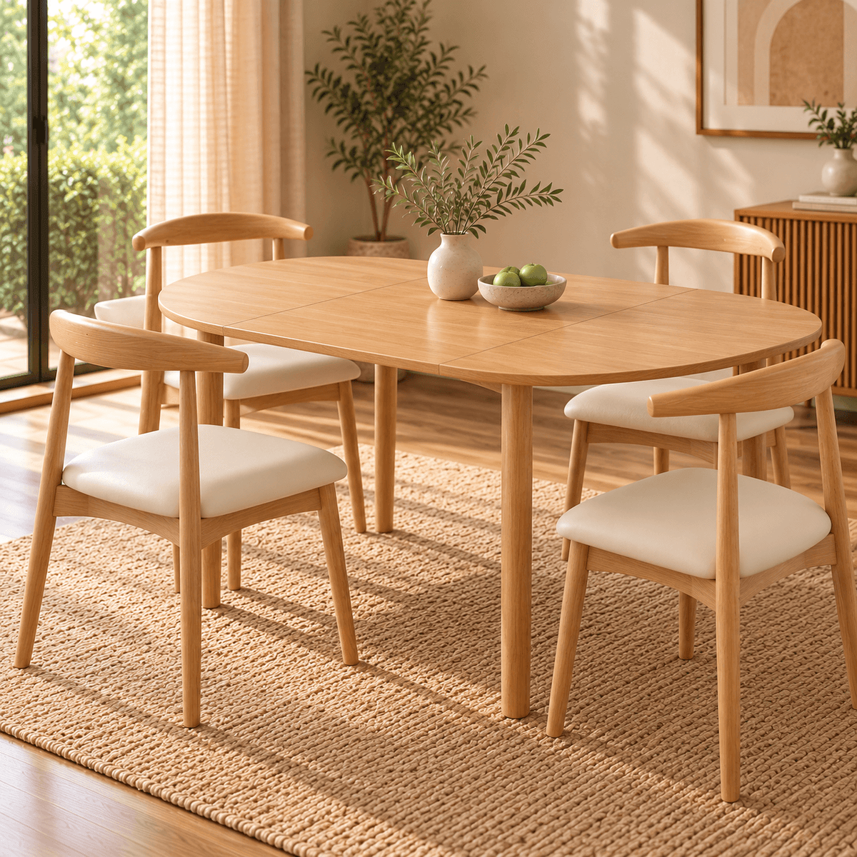 Juego de Comedor Oslo con 4 sillas Bergen