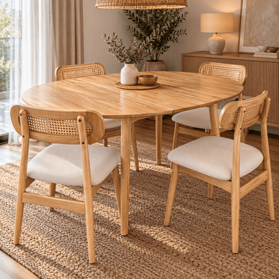 Juego de comedor Oslo con 4 sillas Olin
