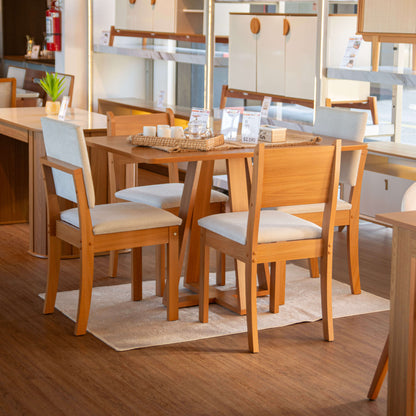 Juego de Comedor Alva 120CM + 4 Sillas Cora