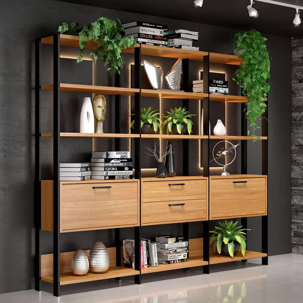 Estanteria Mela - Estilo Industrial 100% Mdf