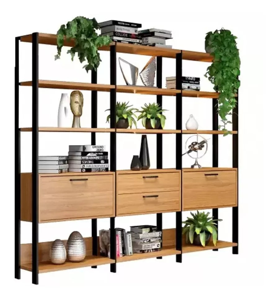 Estanteria Mela - Estilo Industrial 100% Mdf