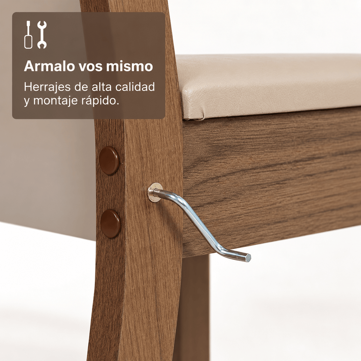 Juego de Comedor Dalena con 4 Sillas - Balton