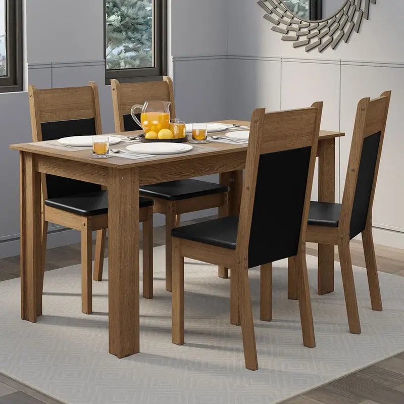 Juego de Comedor Dalena con 4 Sillas - Balton