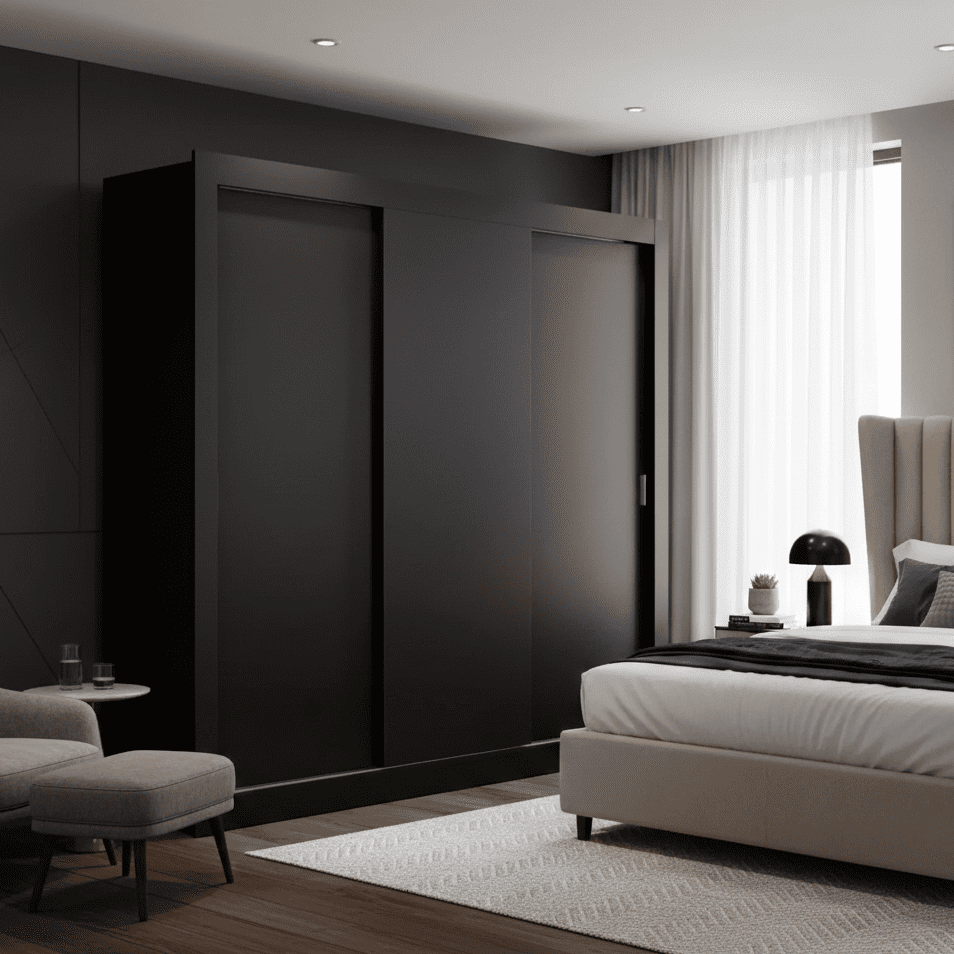 Ropero Placard Matrimonial Monaco 170CM Sin Espejo 3 Puertas Corredizas