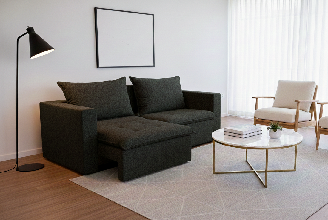 SOFA CAMA RETRACTIL/RECLINABLE TREVO 236CM