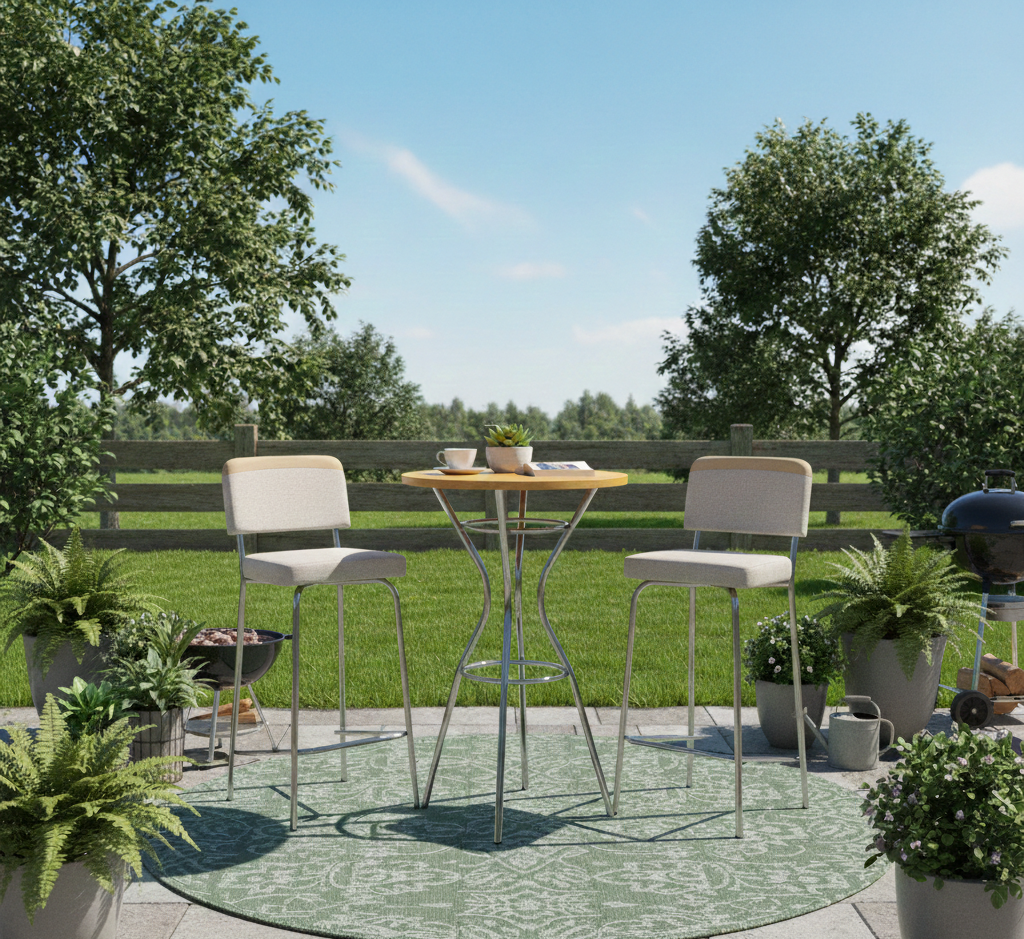 Barra Desayunador Isla Josefina +  2 Butacas