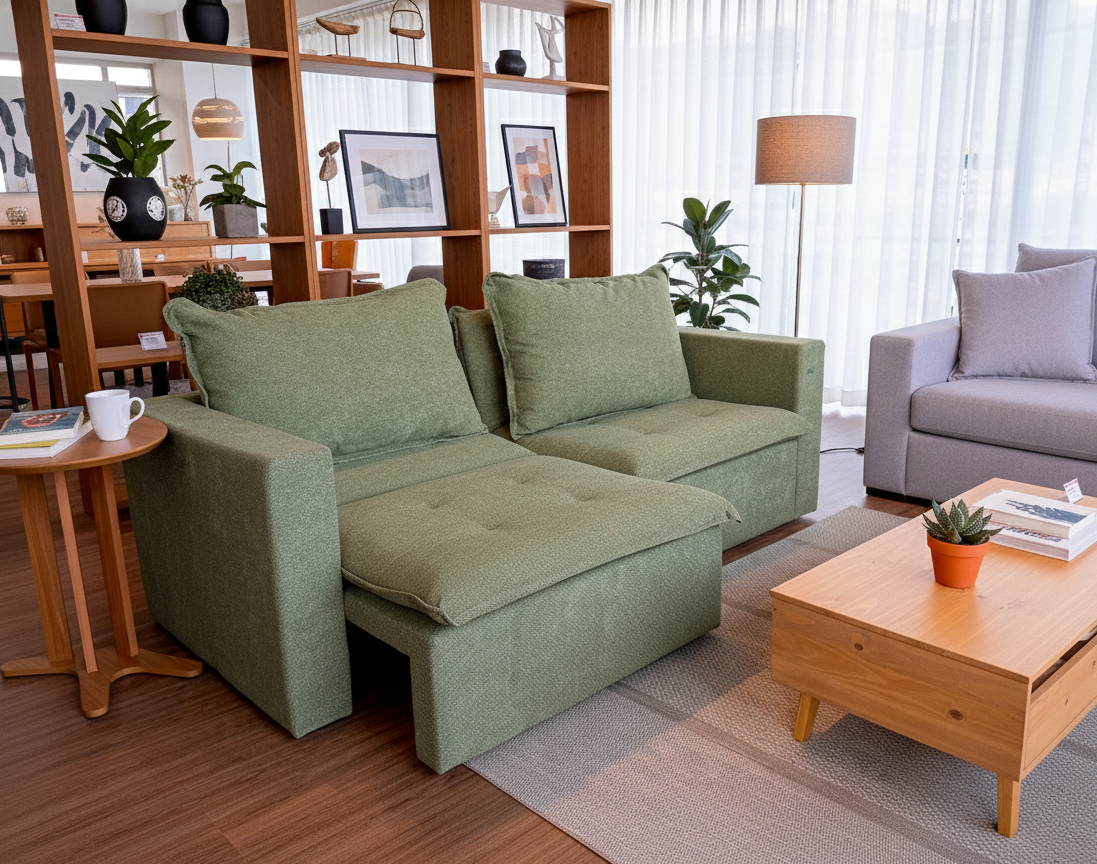 SOFA CAMA RETRACTIL/RECLINABLE TREVO 236CM