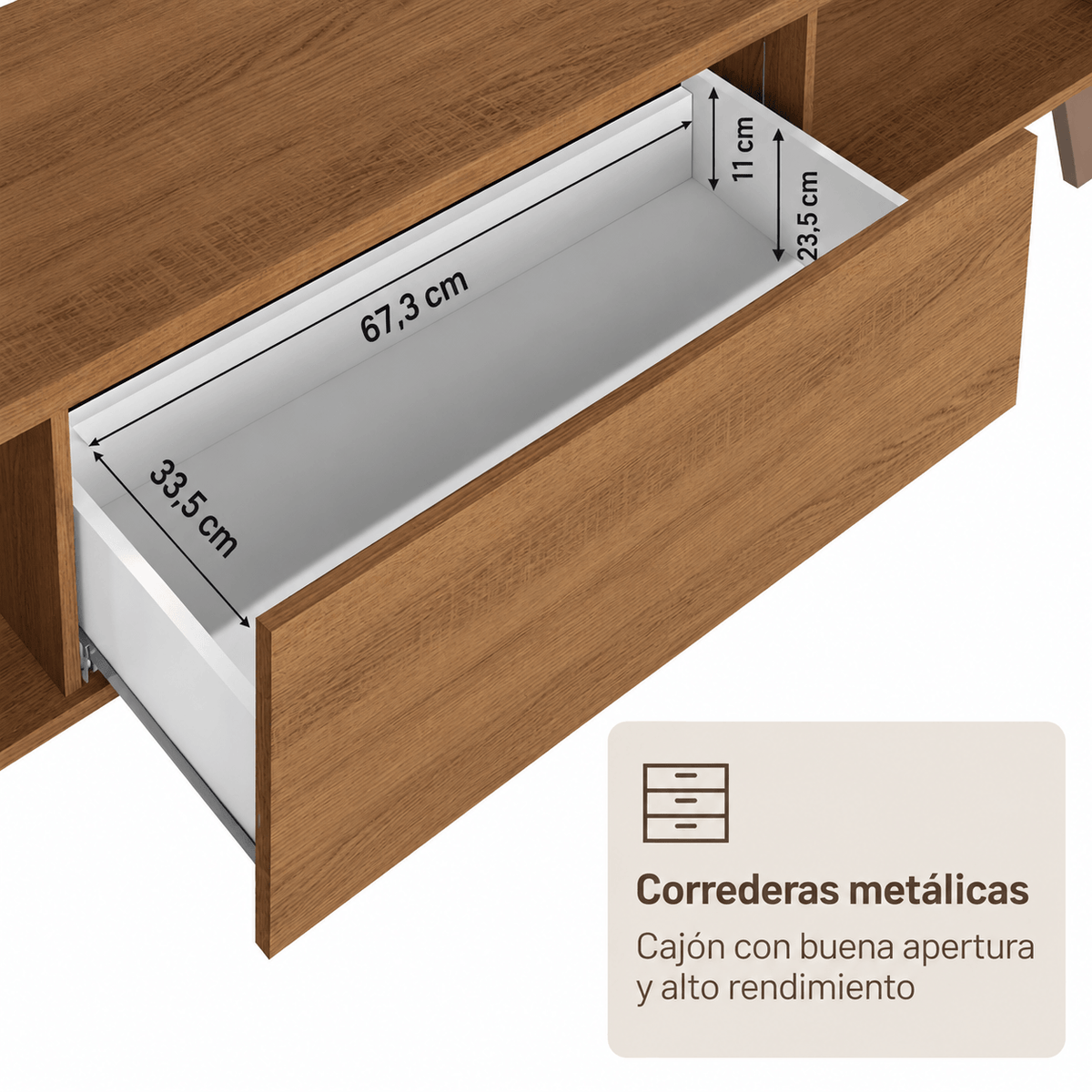 Rack para TV Reims 180cm hasta 75 Pulgadas Balton Hogar