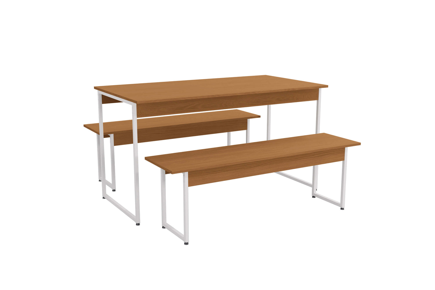 MESA CON 2 BANCOS LINEA INDUSTRIAL HIERRO - BALTON HOGAR