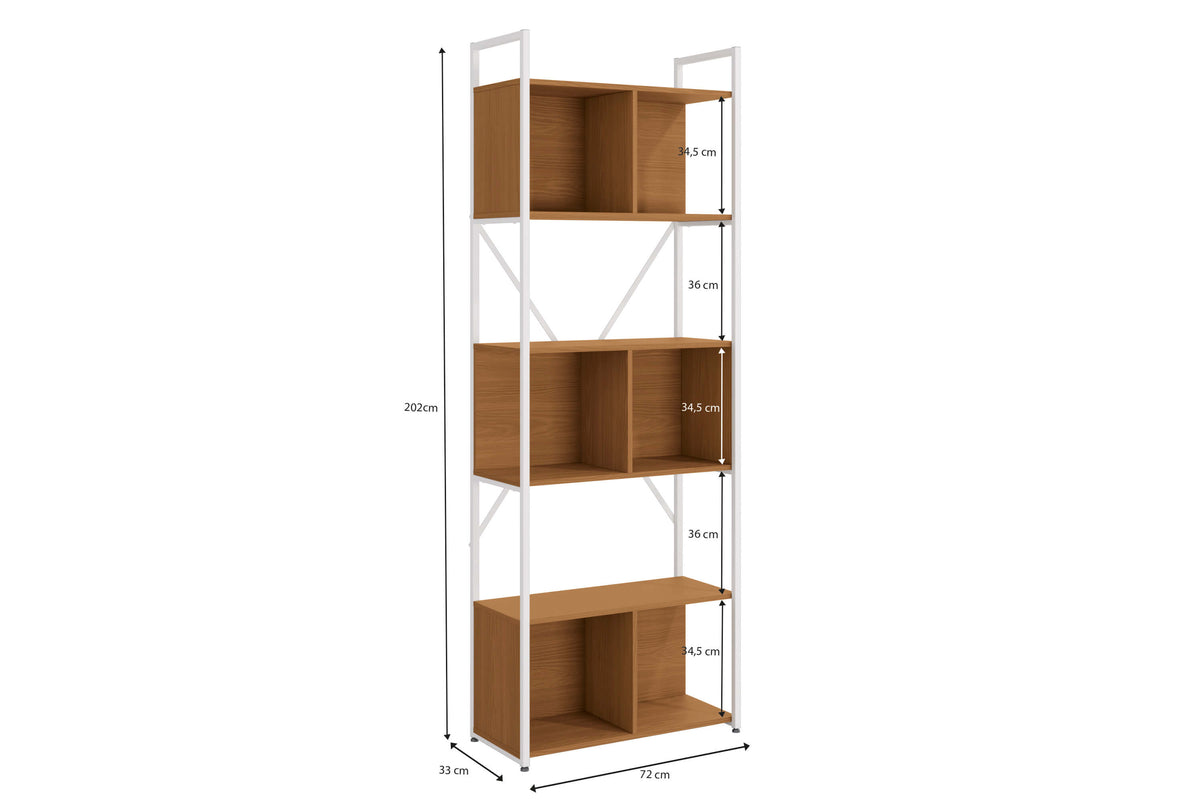 ESTANTERIA CON NICHOS LINEA INDUSTRIAL HIERRO - BALTON HOGAR