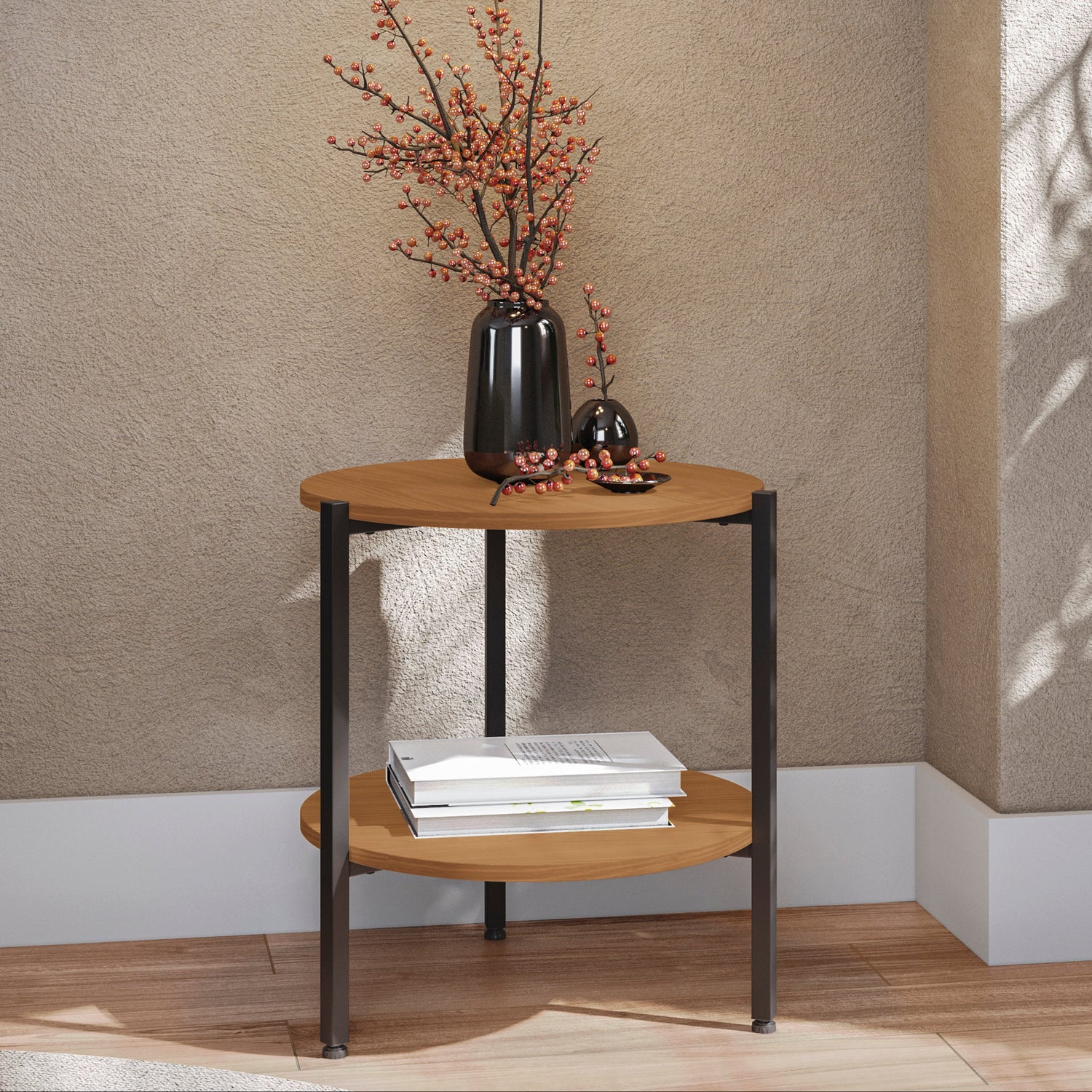 MESA ESQUINERA LINEA INDUSTRIAL HIERRO - BALTON HOGAR