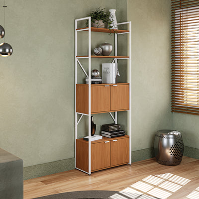 ESTANTERIA CON PUERTAS LINEA INDUSTRIAL HIERRO - BALTON HOGAR