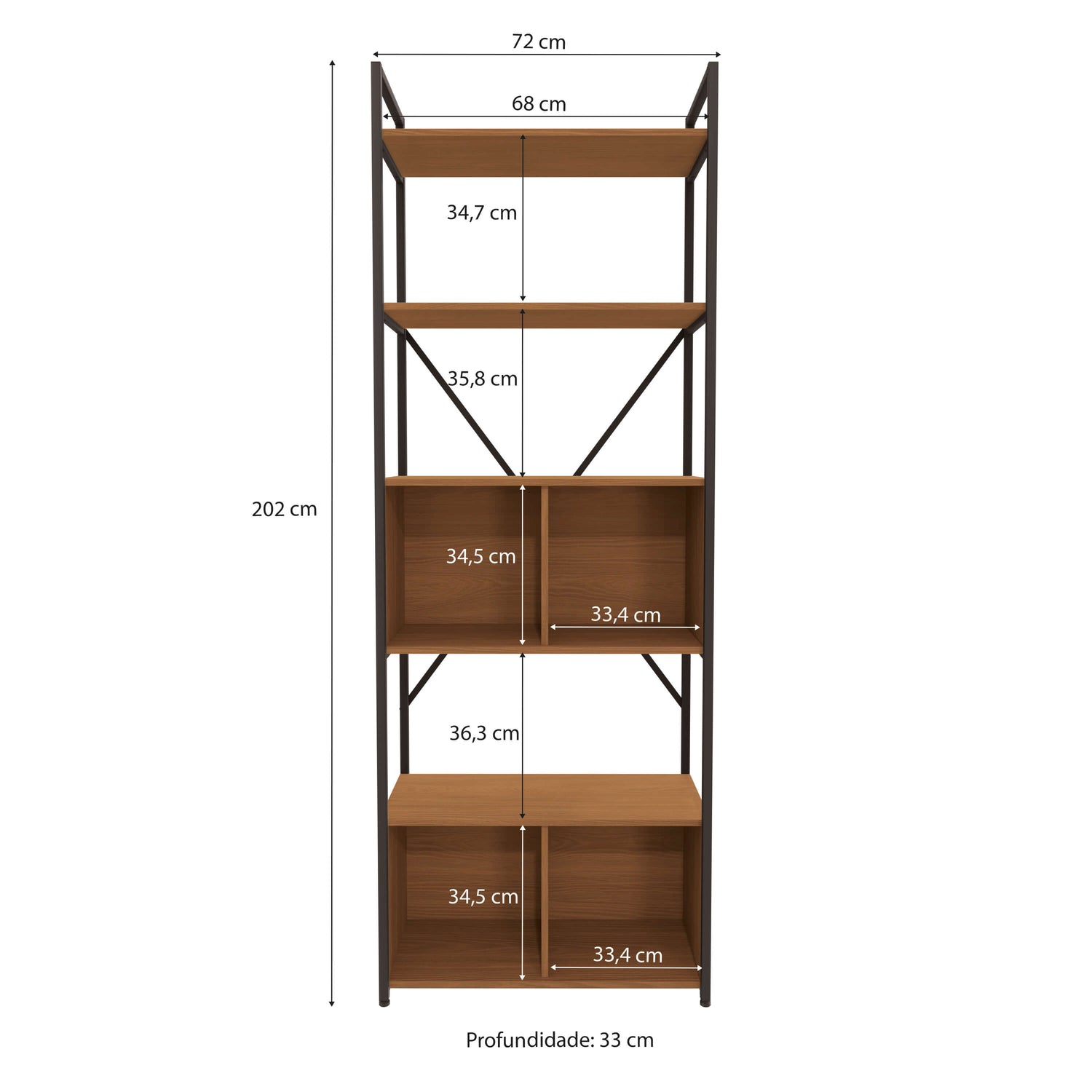 ESTANTERIA CON PUERTAS LINEA INDUSTRIAL HIERRO - BALTON HOGAR
