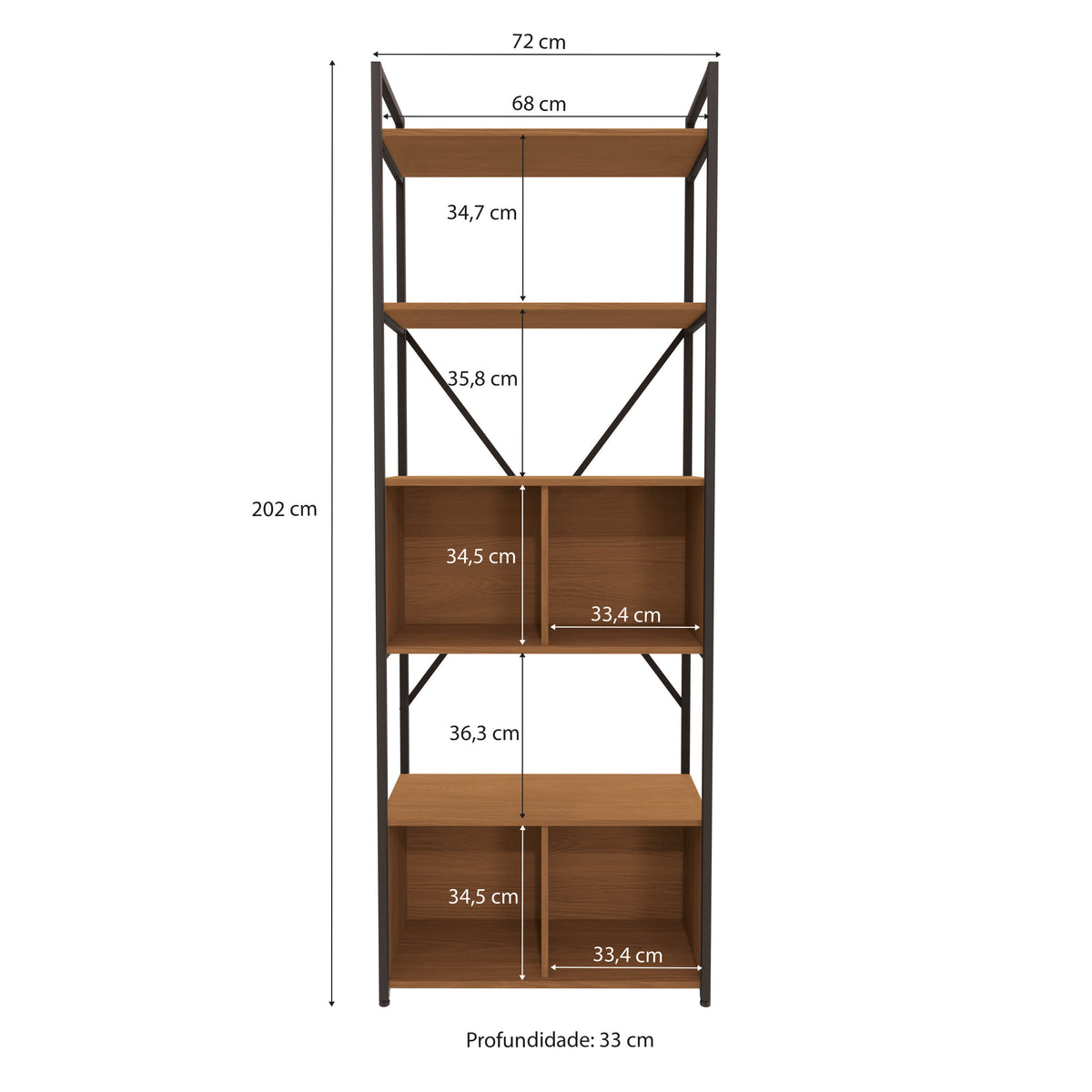 ESTANTERIA CON PUERTAS LINEA INDUSTRIAL HIERRO - BALTON HOGAR