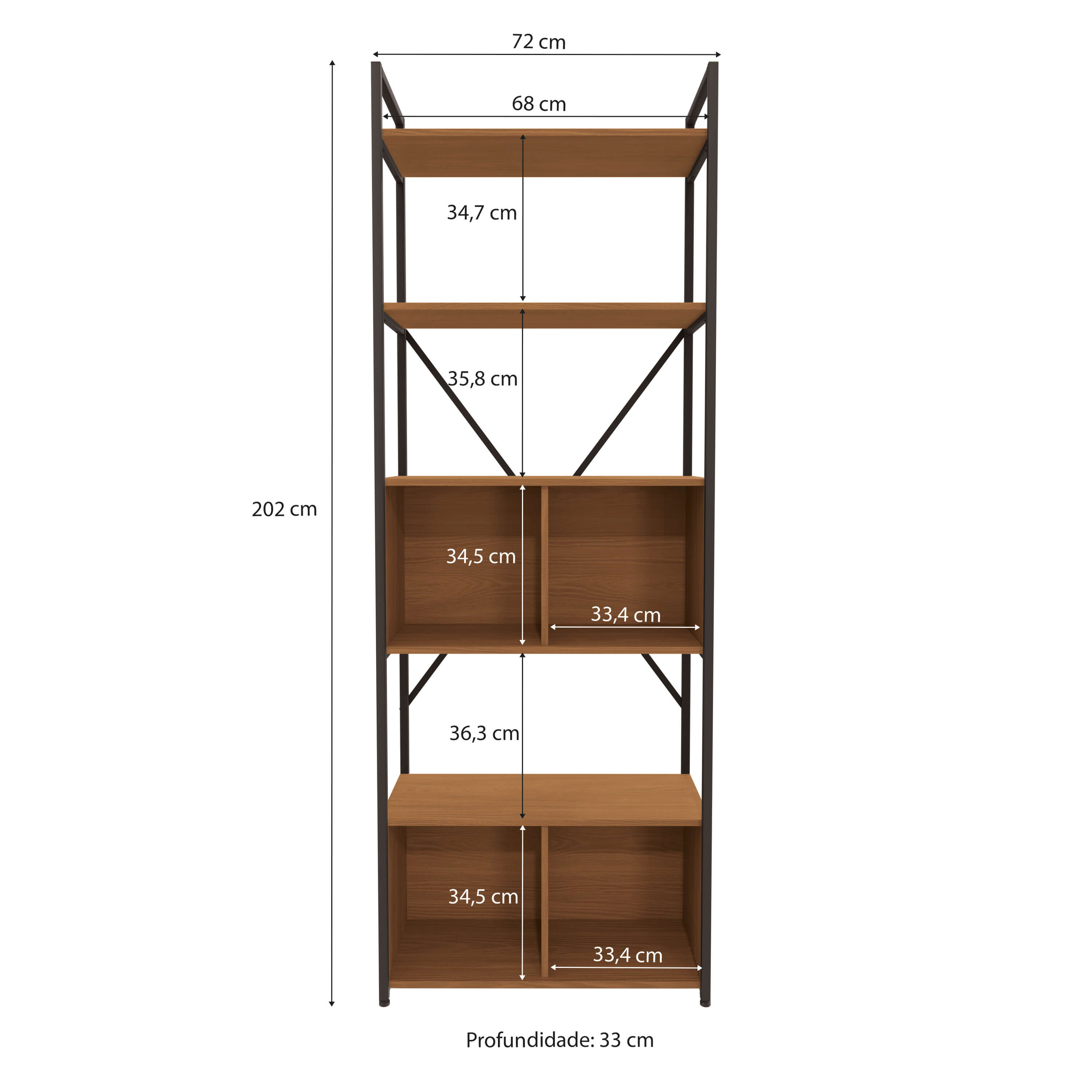 ESTANTERIA CON PUERTAS LINEA INDUSTRIAL HIERRO - BALTON HOGAR