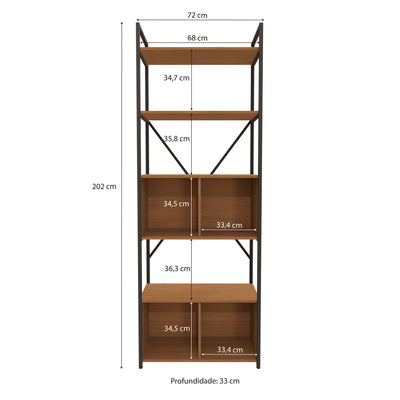 ESTANTERIA CON PUERTAS LINEA INDUSTRIAL HIERRO - BALTON HOGAR
