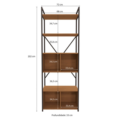 ESTANTERIA CON PUERTAS LINEA INDUSTRIAL HIERRO - BALTON HOGAR
