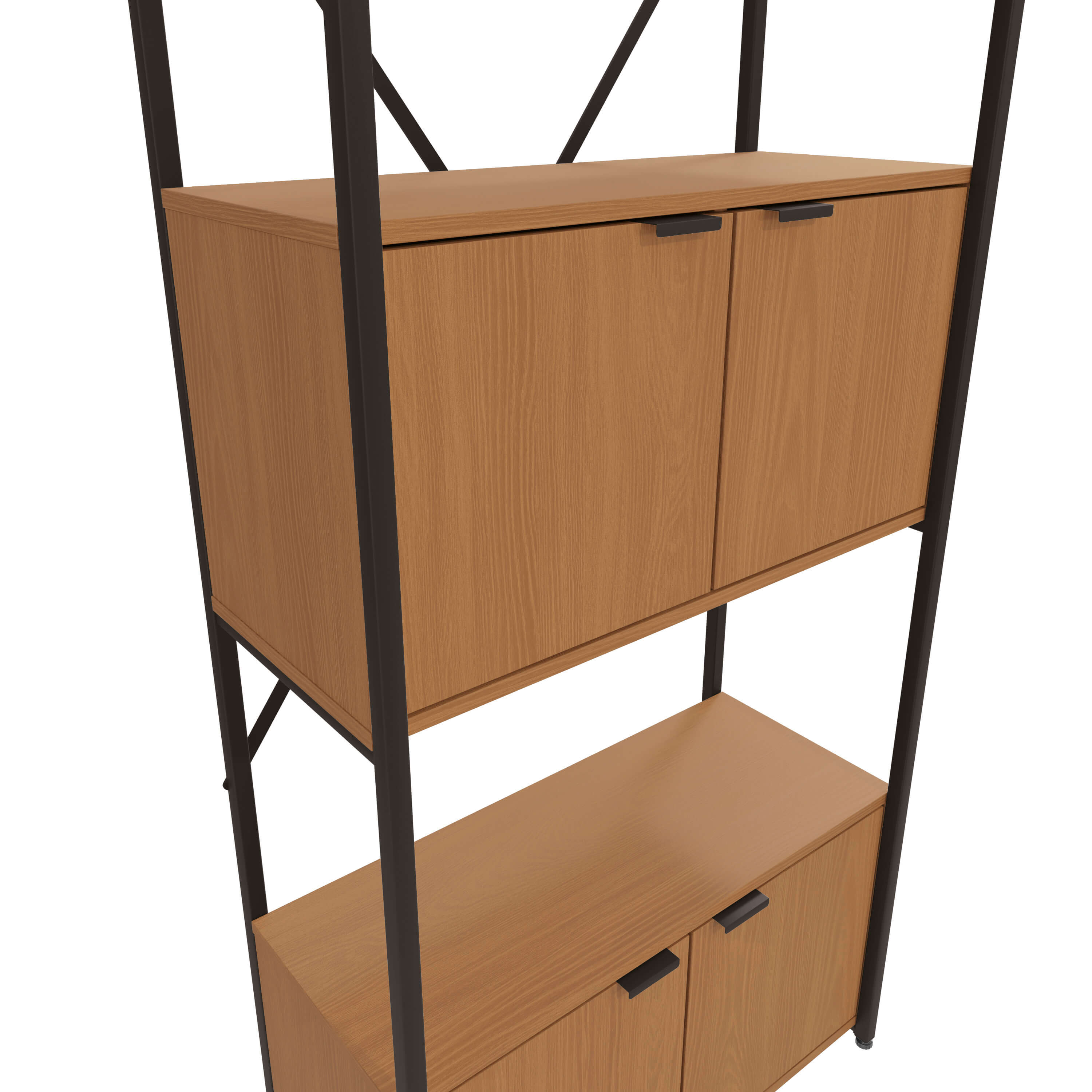 ESTANTERIA CON PUERTAS LINEA INDUSTRIAL HIERRO - BALTON HOGAR