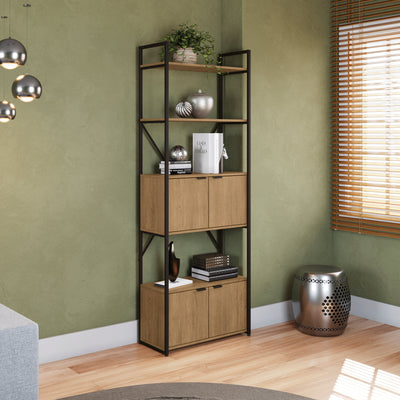 ESTANTERIA CON PUERTAS LINEA INDUSTRIAL HIERRO - BALTON HOGAR