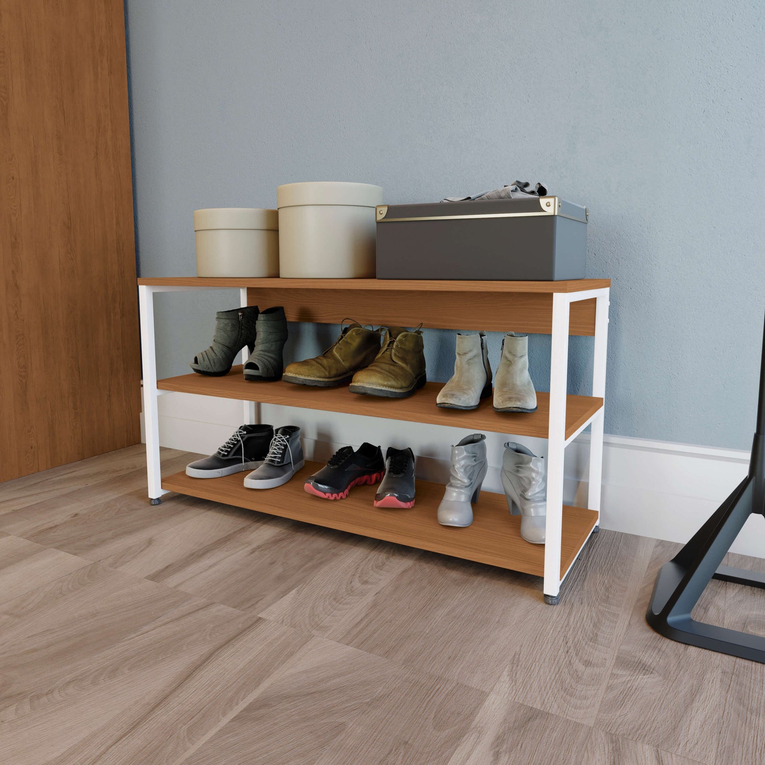 ZAPATERA LINEA INDUSTRIAL HIERRO - BALTON HOGAR
