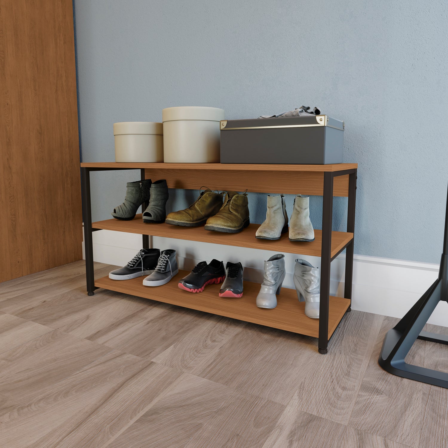 ZAPATERA LINEA INDUSTRIAL HIERRO - BALTON HOGAR