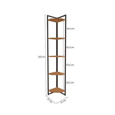 ESTANTE ESQUINERO LINEA INDUSTRIAL HIERRO - BALTON HOGAR