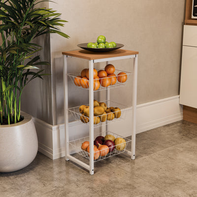 FRUTERO ORGANIZADOR LINEA INDUSTRIAL HIERRO - BALTON HOGAR
