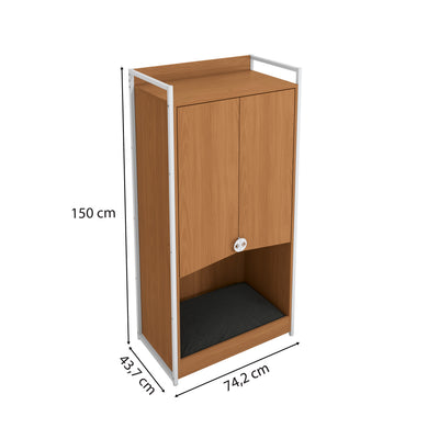 Mueble organizador para mascotas con 3 estantes - Linea Industrial