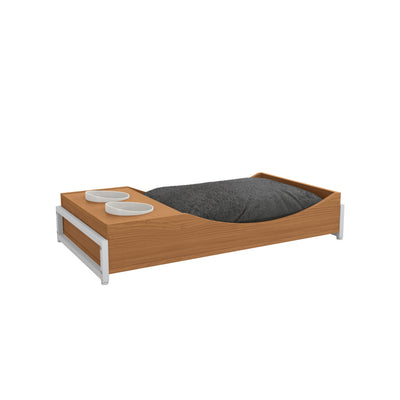 Cama con comedero para mascotas - Linea Industrial