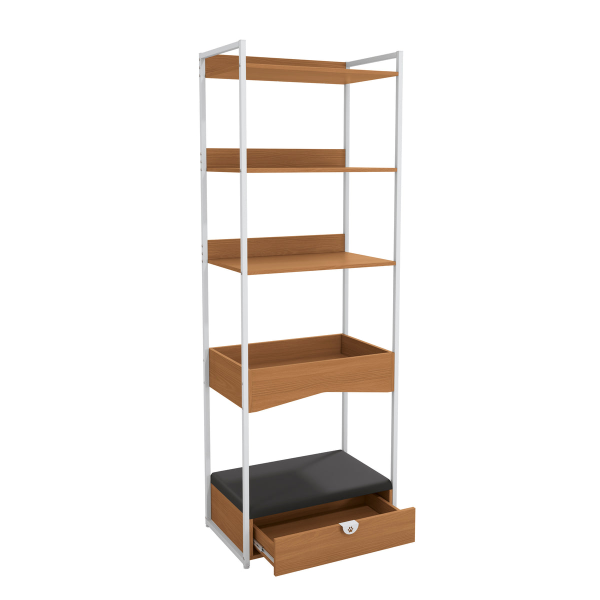 Estante alto para mascotas con cama - Linea Industrial