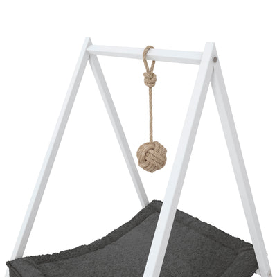 CAMA HAMACA PARA MASCOTAS CON SOPORTE PARA JUGUETE LÍNEA INDUSTRIAL
