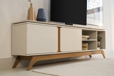 Rack para TV Istambul 200cm Patas en madera maciza