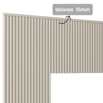Respaldo de Cama con Listones de Madera Rafaela 240CM