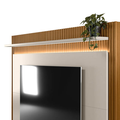Rack con Panel Guararapes 215cm con kit Led MDF/MDP