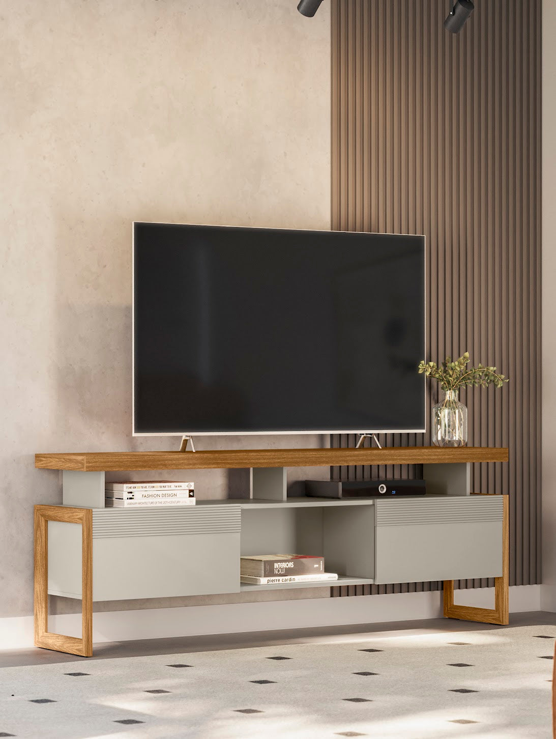 Rack para tv Esmeralda 180cm Puertas Corredizas