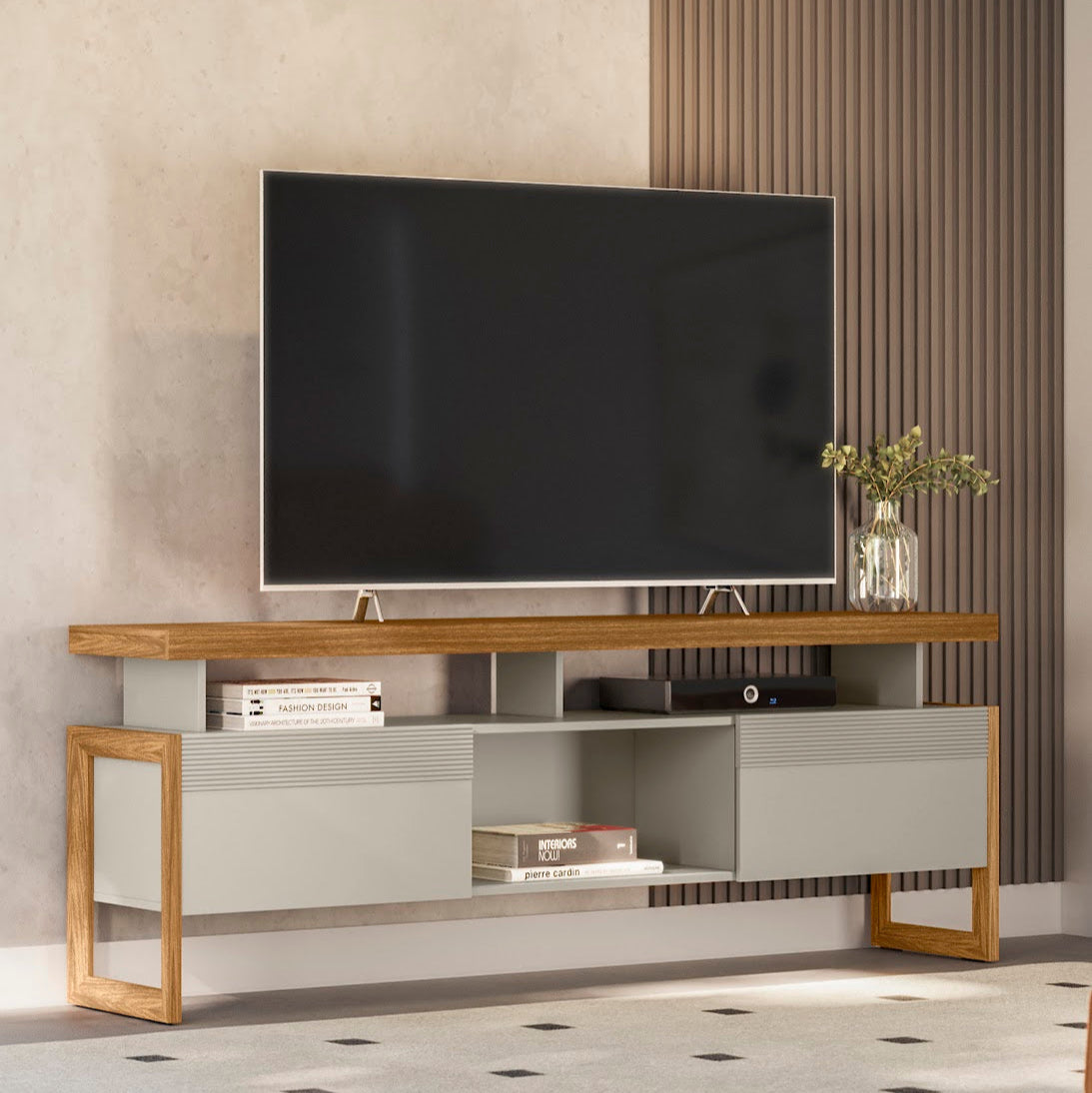 Rack para tv Esmeralda 180cm Puertas Corredizas