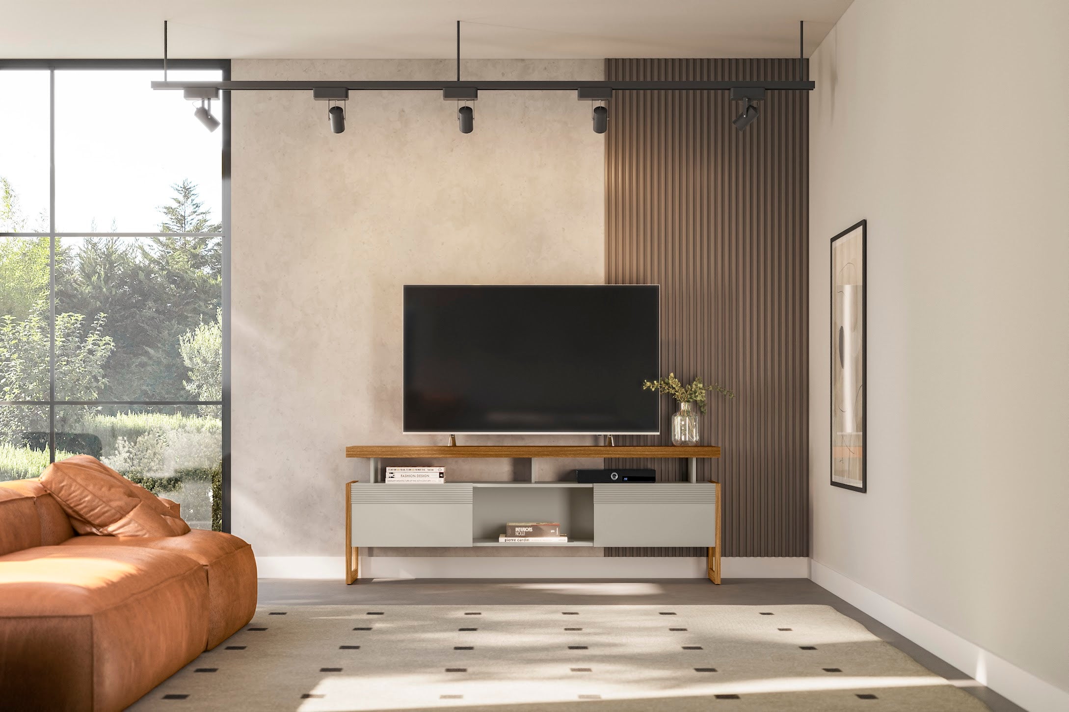 Rack para tv Esmeralda 180cm Puertas Corredizas